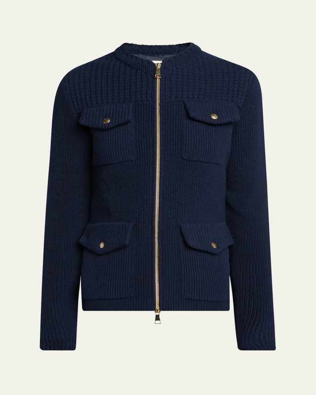 Wool Zip Cardigan
